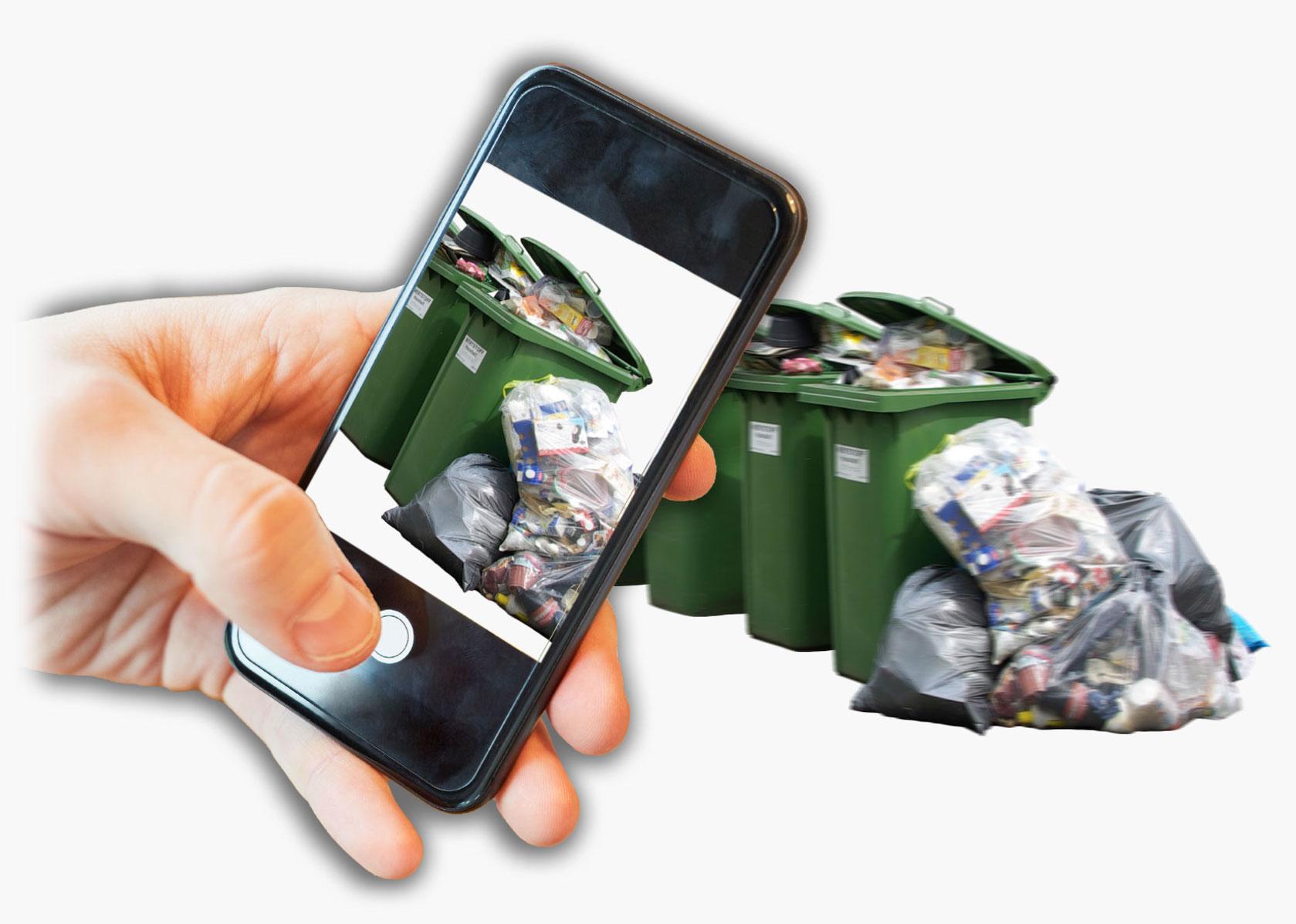 Fehlbefüllung mit dem Smartphone fotografieren