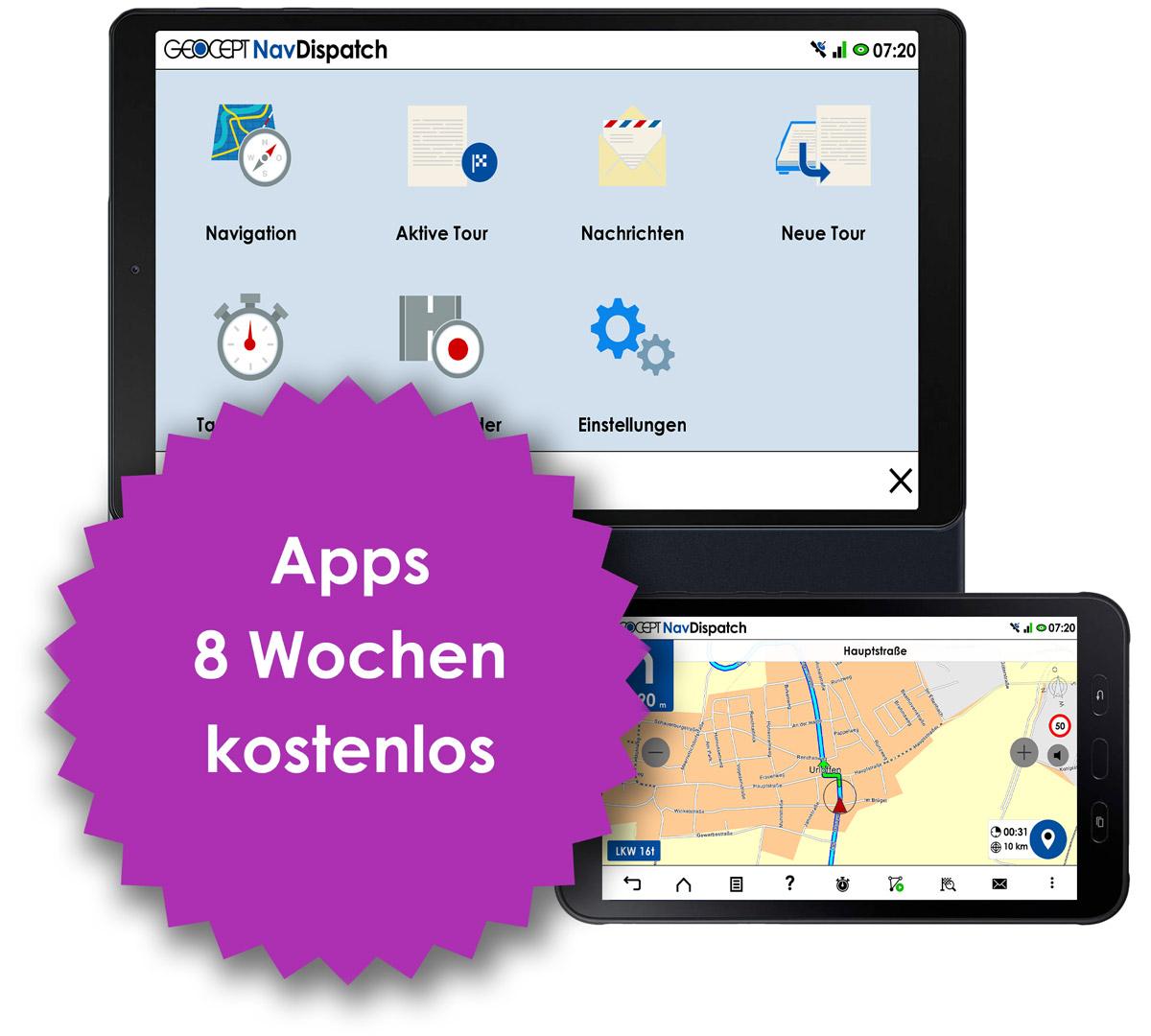 Android Tablet und Smartphone – Apps 8 Wochen kostenlos