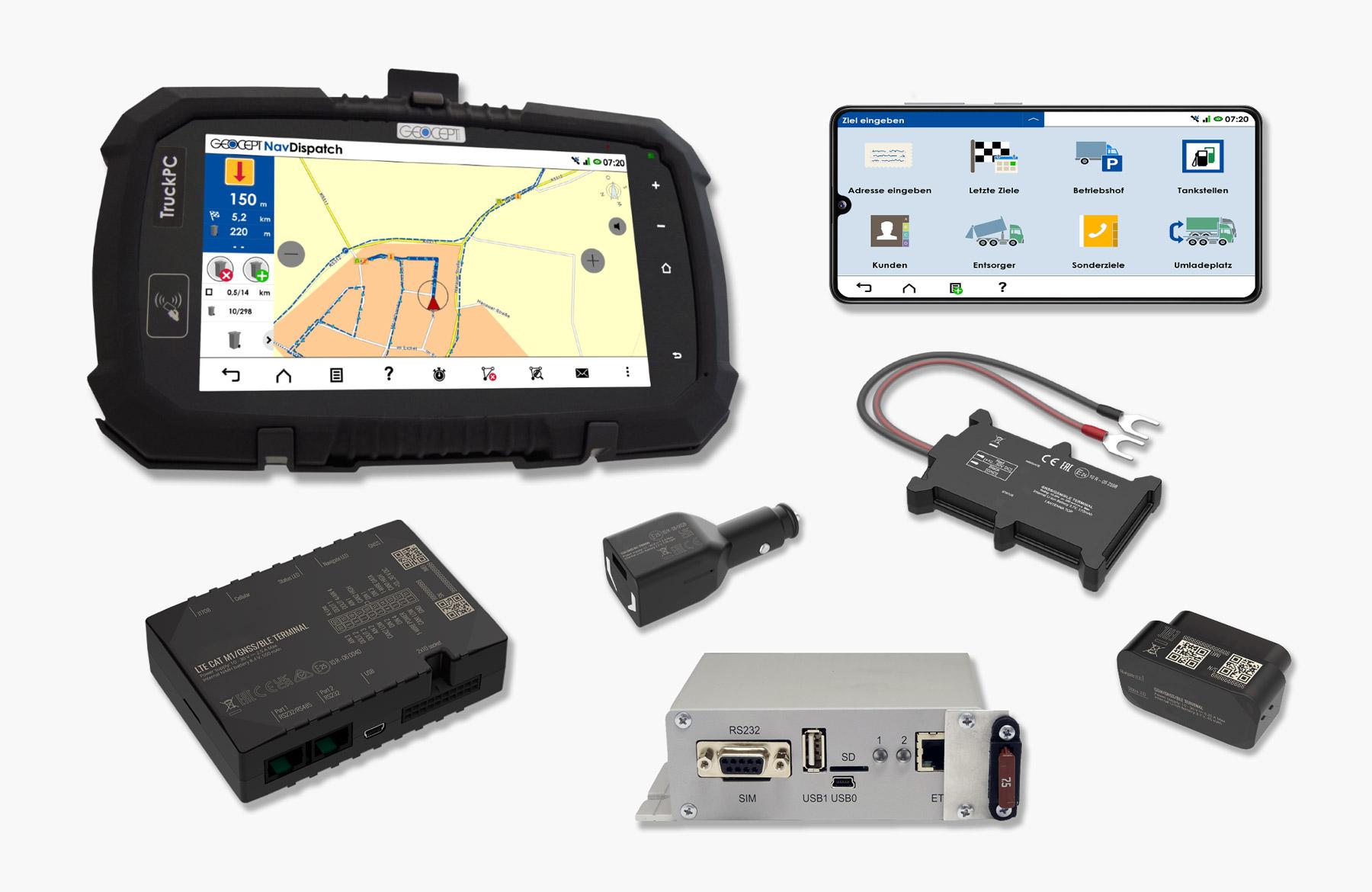 GEOCEPT Geräte: Tablet, GPS-Tracker und Zubehör