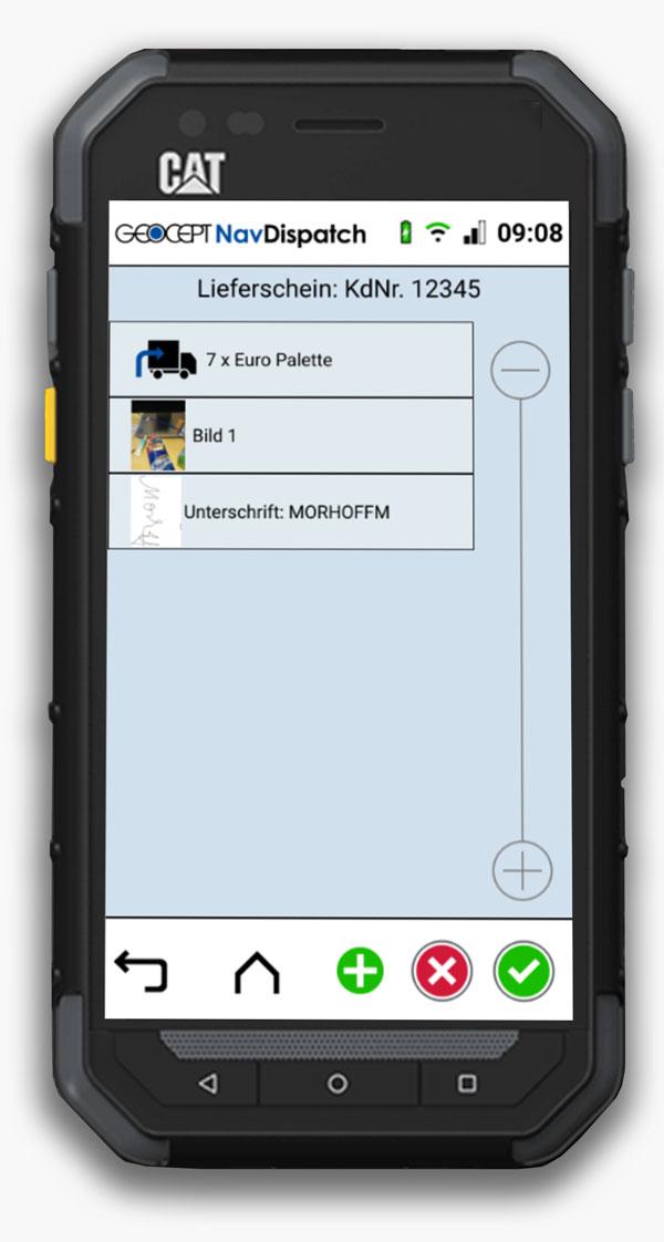 Lieferschein in der Lademittel-App